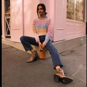 Rails Camille rainbow stripe sweater